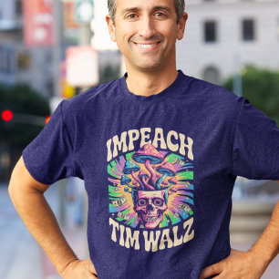 Camiseta Impeça Tim Walz Centro de Aprendizado Infantil Fra