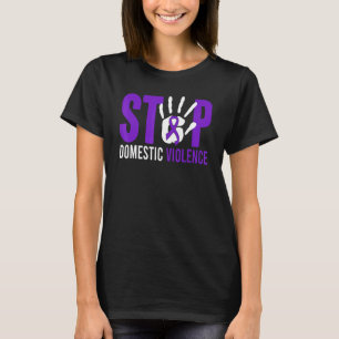 Camiseta Impedir a Violência Doméstica de Sensibilizar a Vi