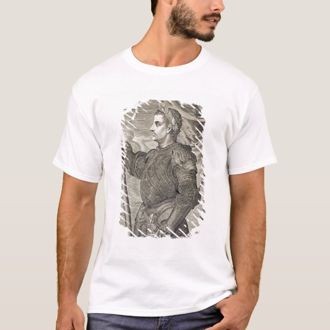 Camiseta Imperador de D. Claudius Caesar de Roma do ANÚNCIO (Frente)