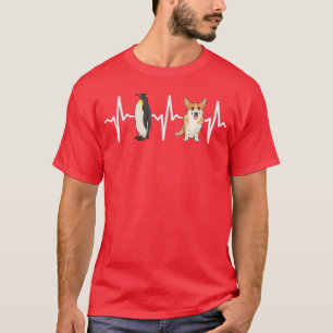 Camiseta Imperador Penguin Pembroke Welsh Corgi Heartbeat