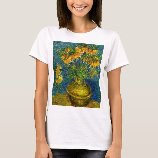 Camiseta Imperiais Fritilárias de Van Gogh  (Frente)