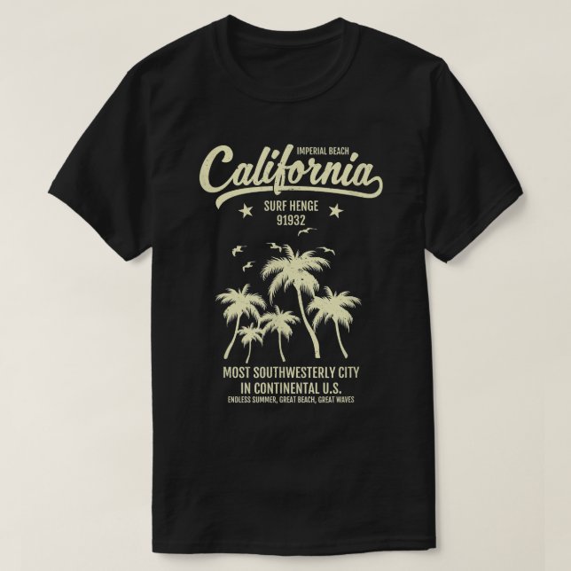 Camiseta Imperial Beach CA California Ocean Beach 91932 Te (Frente do Design)