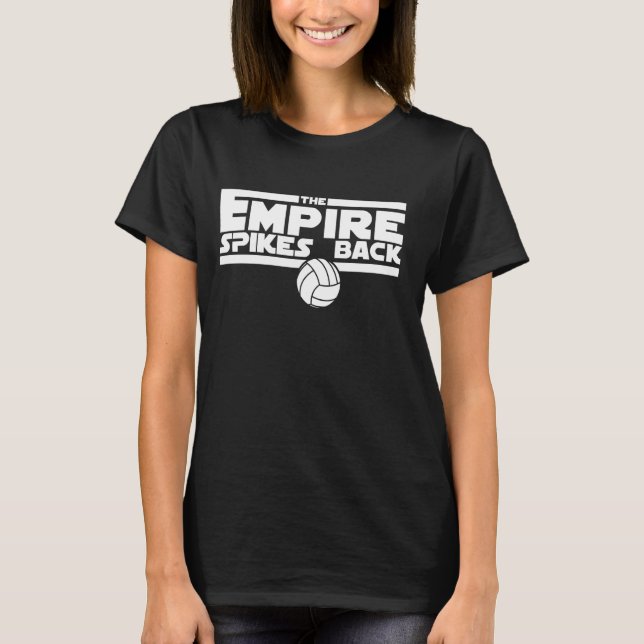 Camiseta Império Engraçado Coloca Equipe de Voleibol em Jog (Frente)