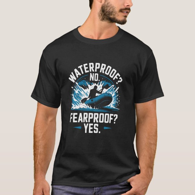 Camiseta Impermeável Sem Medo Sim Coragem de Águas Brancas (Frente)