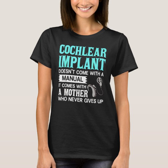 Camiseta Implante Cochlear Sensibilização para Deficientes  (Frente)