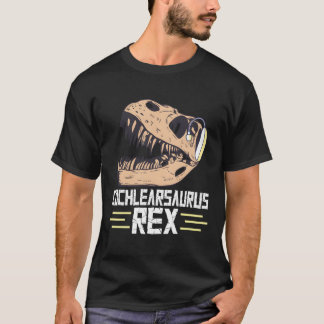 Camiseta Implante Coclear De Orgulho Surdo Dinossauro Trex