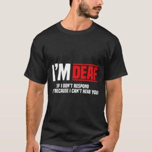 Camiseta Implante de Audição de Sensibilização Não Consigo