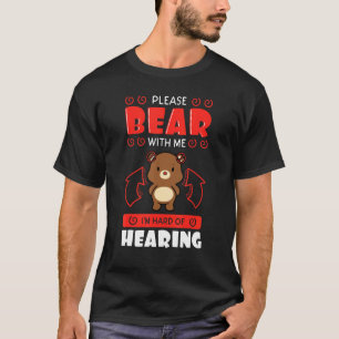 Camiseta Implante de auxílio a audiências surdos, ASL