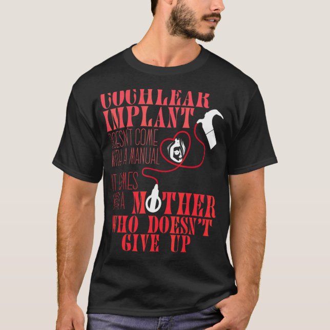 Camiseta Implante De Cochlear Sensibilização Para A Ouvir (Frente)