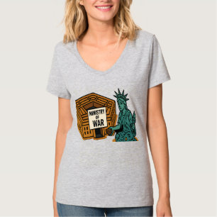 Camiseta Implorar pela Paz: Liberdade na Frente do Ministér