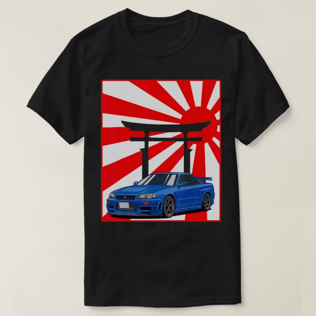 Camiseta Import Tuner Street Racing Drift JDM Ascensão Japã (Frente do Design)