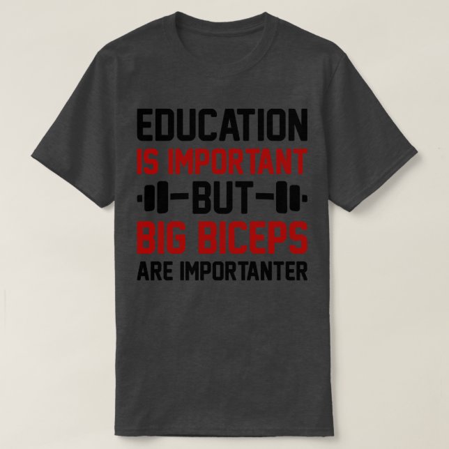 Camiseta Importante para Big Biceps (Frente do Design)