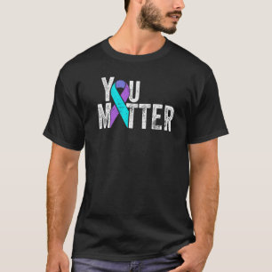 Camiseta Importas-te do Suicídio Roxo-Teal Mês