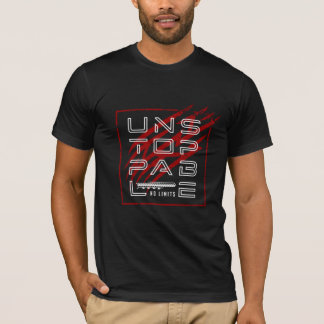 Camiseta Impossível de parar - Design de declaração de ener
