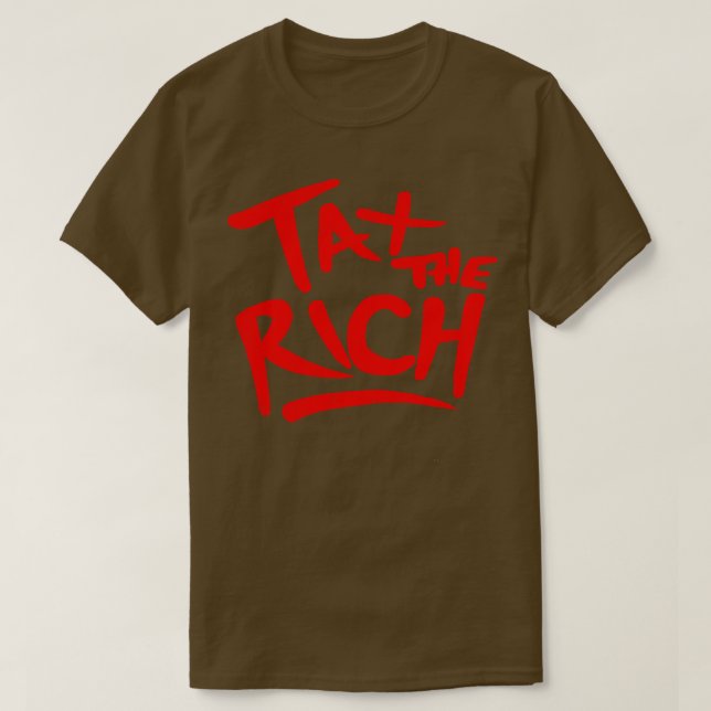 Camiseta Imposto de Vintage aos Ricos (Frente do Design)