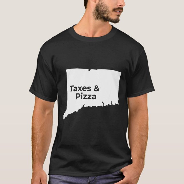 Camiseta Impostos de Connecticut &amp; Connecticut Zza  (Frente)