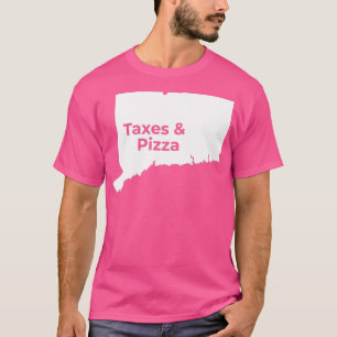 Camiseta Impostos de Connecticut Pizza Connecticut