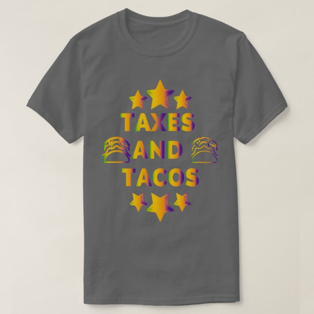 Camiseta Impostos e Tacos (Frente do Design)