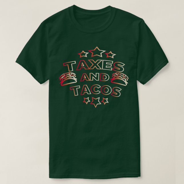 Camiseta Impostos e Tacos 8 (Frente do Design)