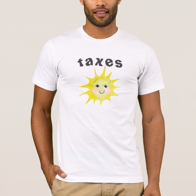Camiseta Impostos Engraçados (Frente)