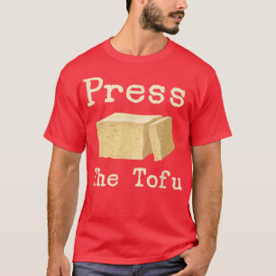 Camiseta Imprensa Tofu Vegan Vegetarian Cozinhar Tofu Impre