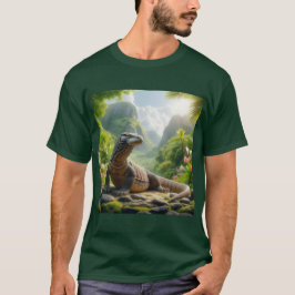 Camiseta Impresión artística del Dragón de Komodo