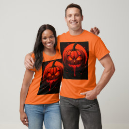 camiseta impressa abóbora heloween