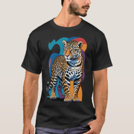 Camiseta Impressa com Estampa de Leopardo Feroz |