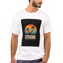 camiseta impressa com pôr do sol colorido vintage