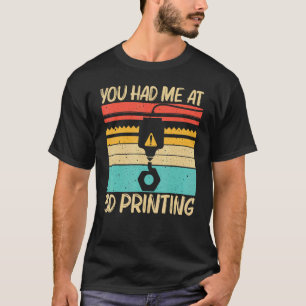 Camiseta Impressão 3D Legal Para Homens Mulheres Impressora