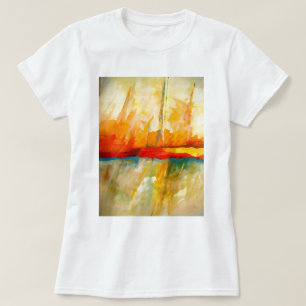 Camiseta Impressão Abstrato moderna