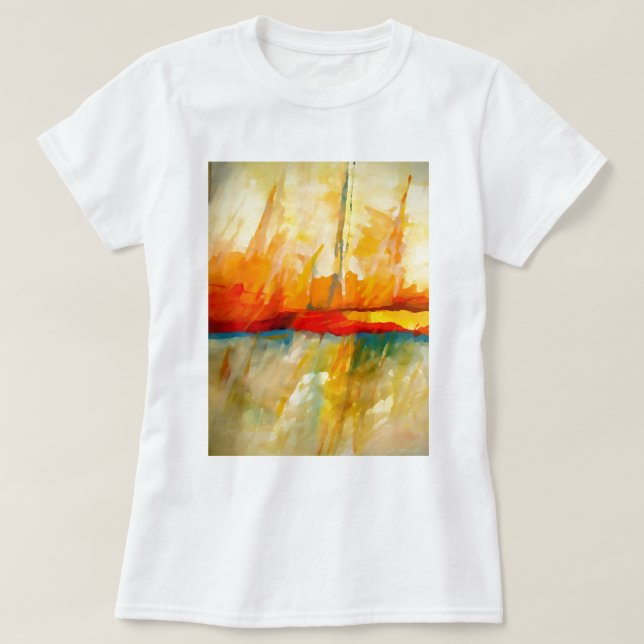 Camiseta Impressão Abstrato moderna (Frente do Design)