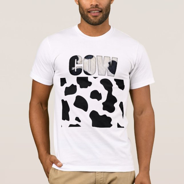 Camiseta Impressão animal de vaca do felpudo Express® (Frente)