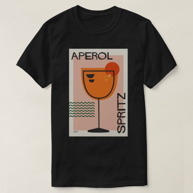 Camiseta Impressão Aperol Spritz (Frente do Design)