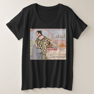 Camiseta Impressão Art Nouveau Carmen Habanera – Ópera Vint