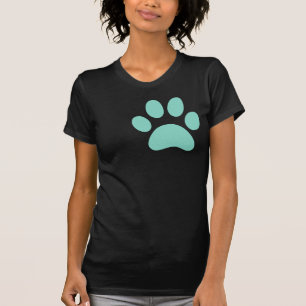 Camiseta Impressão bonito Puppy Paw
