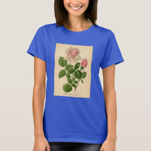 Camiseta Impressão botânico - rosa de chá