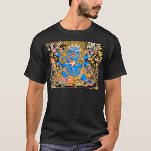 Camiseta Impressão budista tibetano da arte