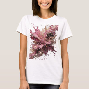 Camiseta Impressão CHOCOLATE FLUX Prata Cintilante