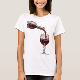 Camiseta Impressão Clássica em Prata VINO TINTO
