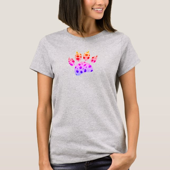 Camiseta Impressão Colorida de Chita (Frente)