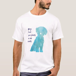 Camiseta Impressão contemporâneo do estilo de Bichon Frise