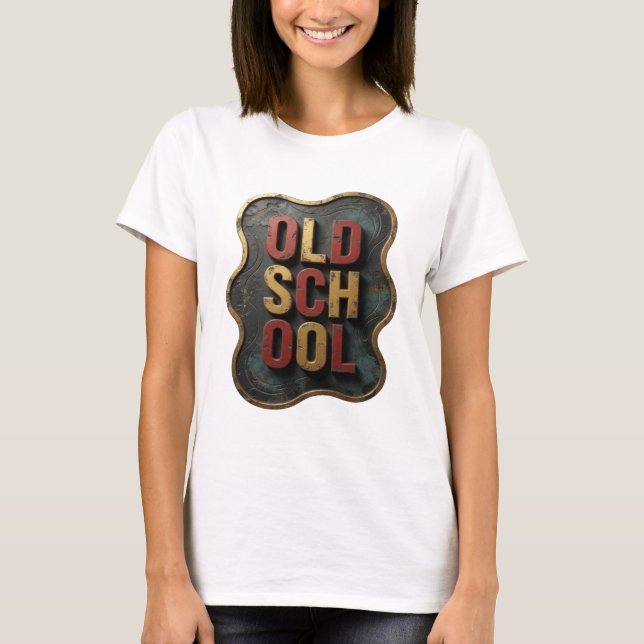 Camiseta Impressão Cool Gold OLD SCHOOL (Frente)