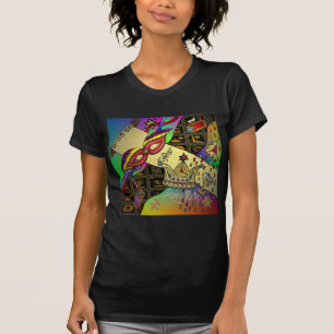Camiseta Impressão da arte da celebração de Judaica Puri