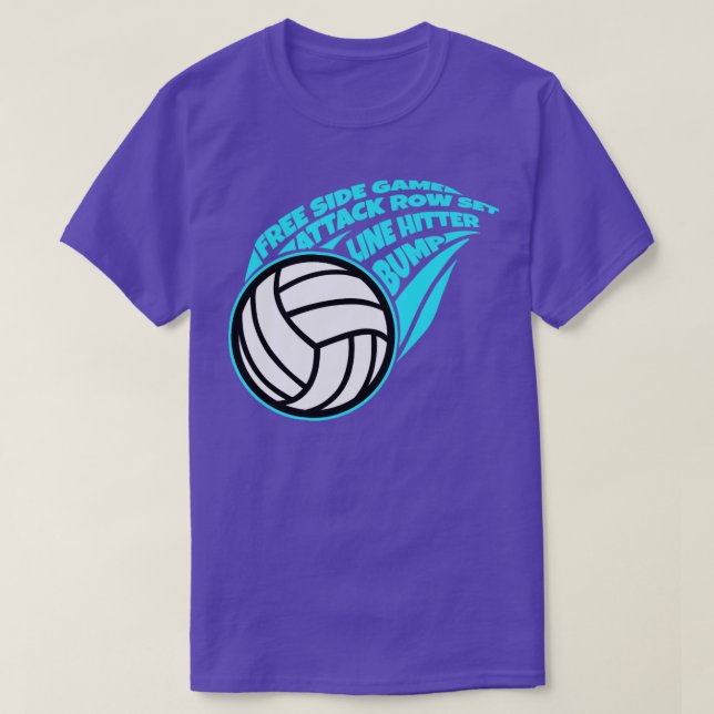 Camiseta Impressão da Equipe de Voleibol para Impressão de  (Frente do Design)