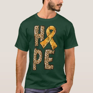 Camiseta Impressão da Faixa Laranja Leopardo ESPERANÇA ADHD