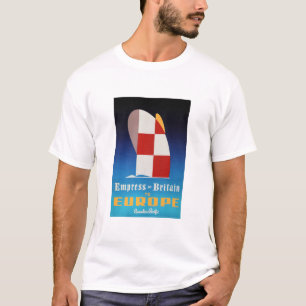 Camiseta Impressão da Grã-Bretanha para a Europa - Viagem
