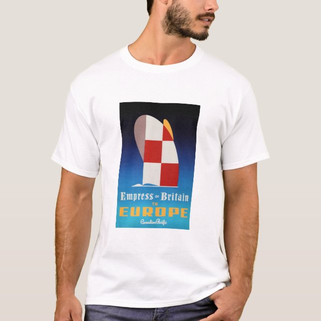 Camiseta Impressão da Grã-Bretanha para a Europa - Viagem d (Frente)