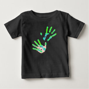 Camiseta Impressão da mão