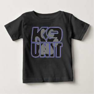 Camiseta Impressão da pata da unidade da polícia K9